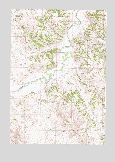 Black Draw, WY USGS Topographic Map