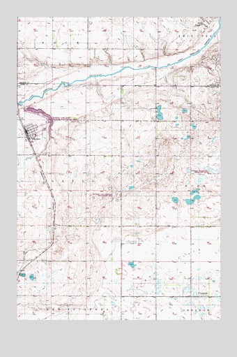Sheyenne, ND USGS Topographic Map