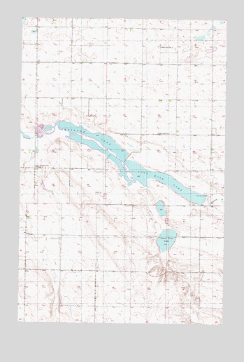 Sheyenne Lake, ND USGS Topographic Map