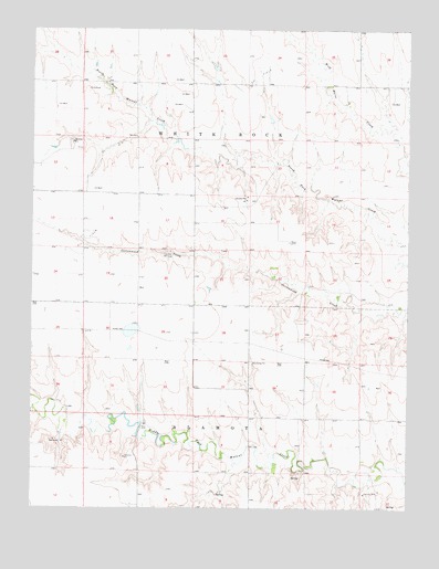 Shields SE, KS USGS Topographic Map