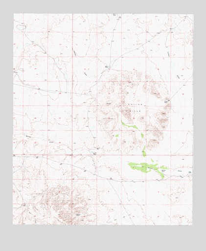 Shiloh Hills, NM USGS Topographic Map