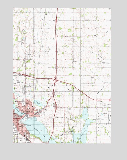 Albert Lea East, MN USGS Topographic Map