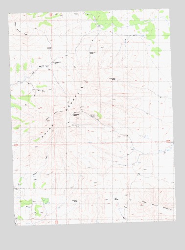 Shinn Mountain, CA USGS Topographic Map