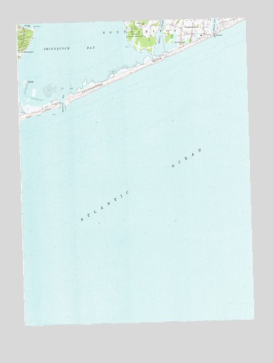 Shinnecock Inlet, NY USGS Topographic Map