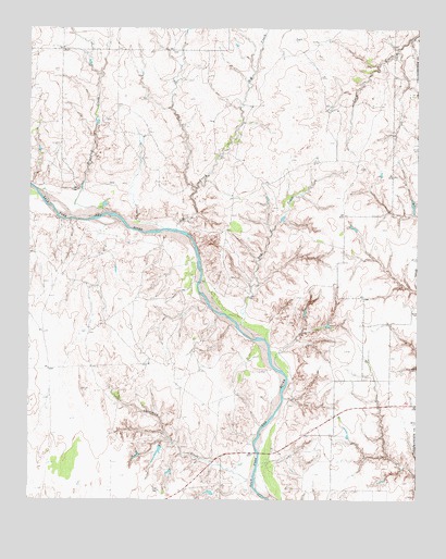 Shinnery Creek, TX USGS Topographic Map