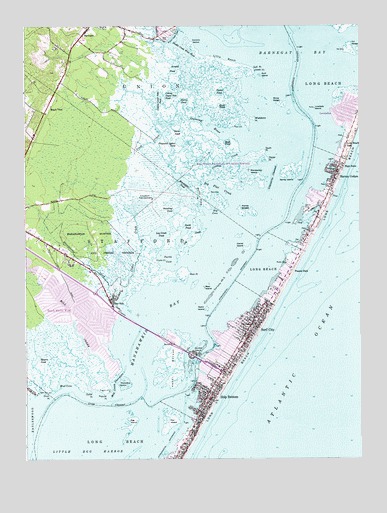 Ship Bottom, NJ USGS Topographic Map