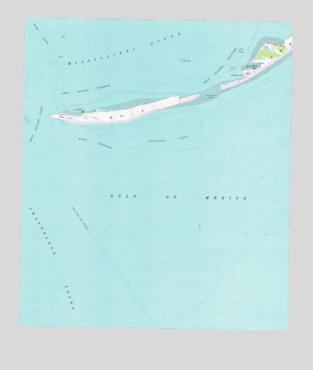 Ship Island, MS USGS Topographic Map