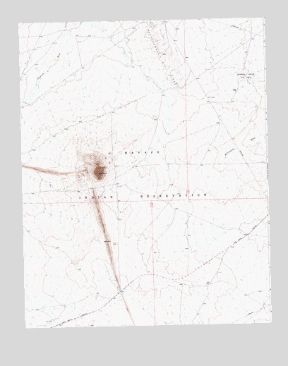 Ship Rock, NM USGS Topographic Map