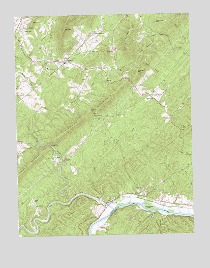 Shipman, VA USGS Topographic Map