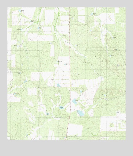 Shipp Ranch, TX USGS Topographic Map