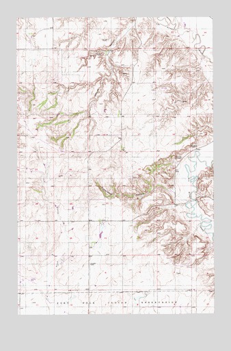 Shippe Canyon, MT USGS Topographic Map