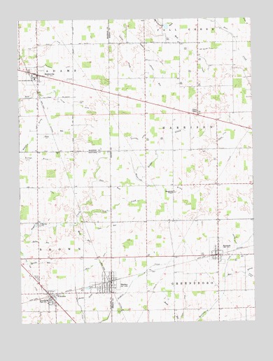 Shirley, IN USGS Topographic Map