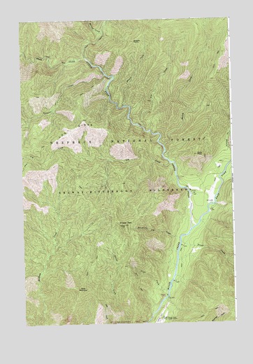 Shissler Peak, ID USGS Topographic Map