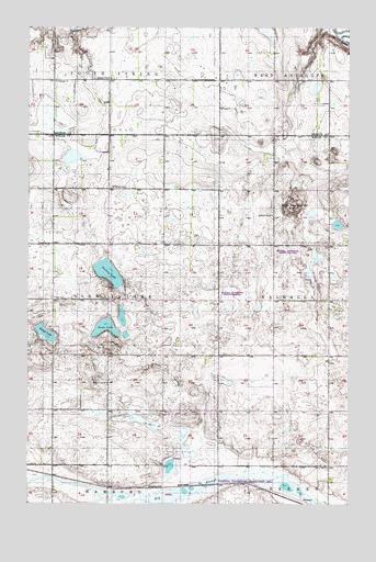 Black Hammer Hill, ND USGS Topographic Map