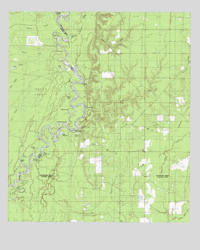 Shoats Creek, LA USGS Topographic Map