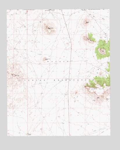 Shonto Butte, AZ USGS Topographic Map