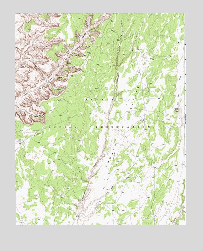 Shonto NW, AZ USGS Topographic Map