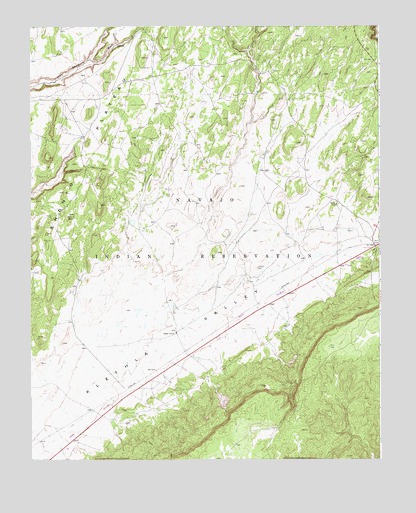 Shonto SE, AZ USGS Topographic Map