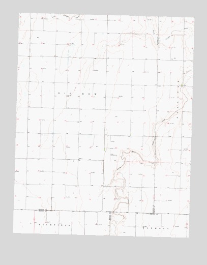 Shore Airport NE, KS USGS Topographic Map