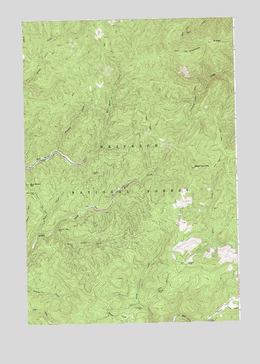 Black Hawk Mountain, ID USGS Topographic Map