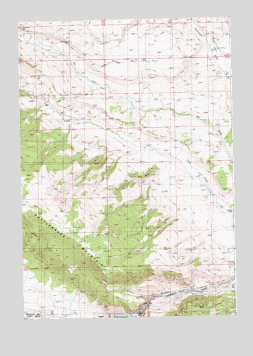 Shoshone Canyon, WY USGS Topographic Map