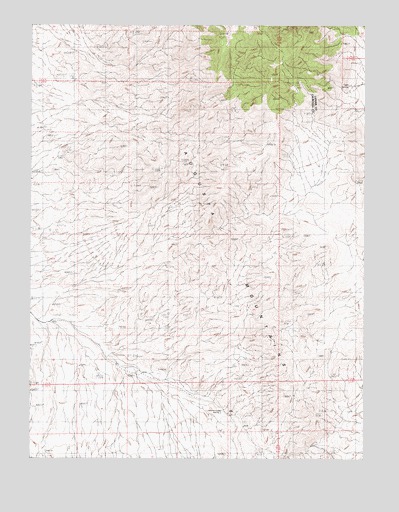 Shoshone Meadows NE, NV USGS Topographic Map