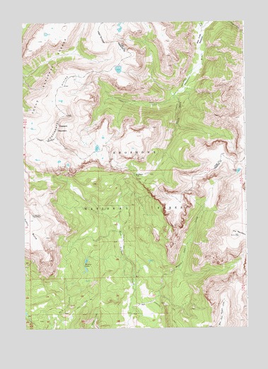 Shoshone Pass, WY USGS Topographic Map