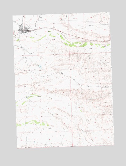 Shoshoni, WY USGS Topographic Map