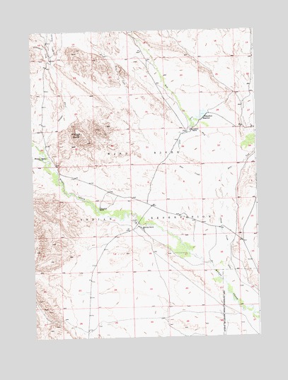 Shotgun Butte, WY USGS Topographic Map