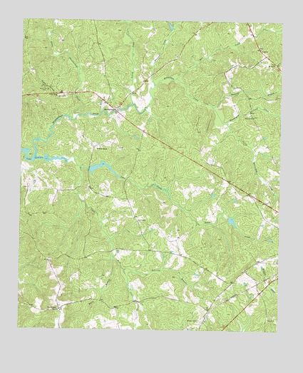 Shoulderbone, GA USGS Topographic Map