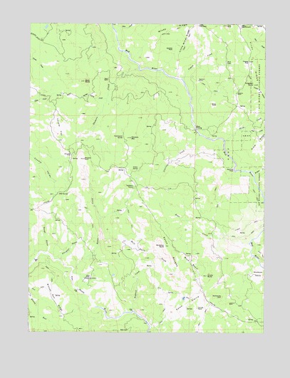 Showers Mountain, CA USGS Topographic Map