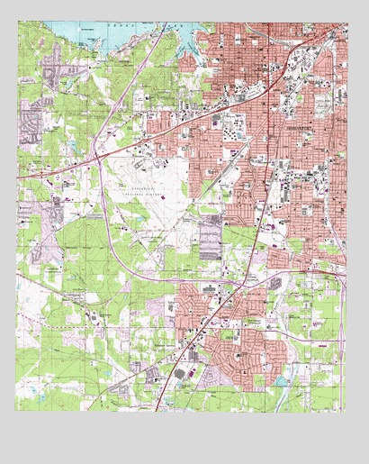 Shreveport West, LA USGS Topographic Map