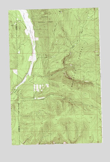 Shroder Creek, MT USGS Topographic Map