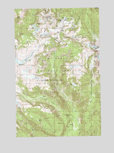 Shuksan Arm, WA USGS Topographic Map