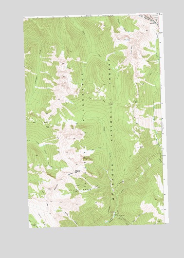 Shull Mountain, WA USGS Topographic Map