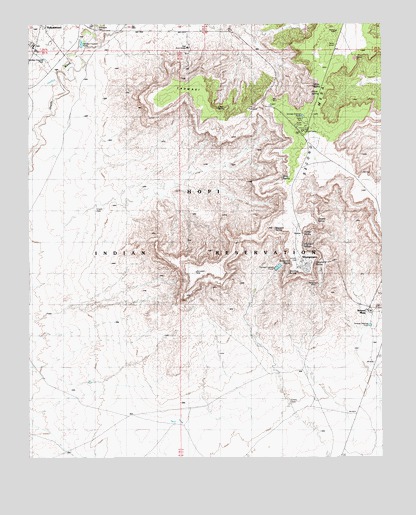 Shungopavi, AZ USGS Topographic Map