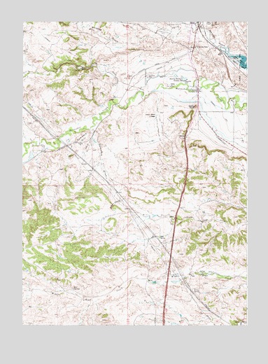 Sibley Peak, WY USGS Topographic Map