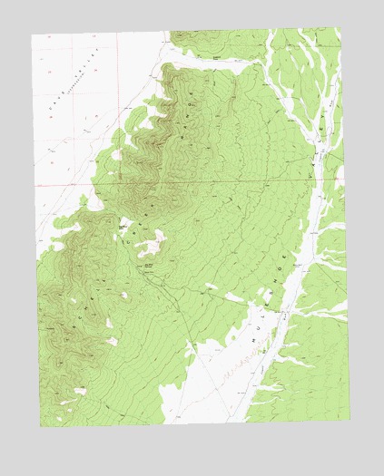 Sidehill Pass, NV USGS Topographic Map