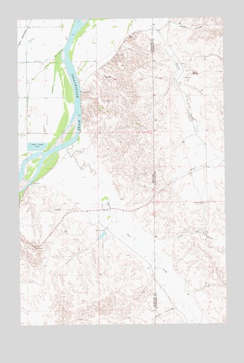 Sidney NE, MT USGS Topographic Map