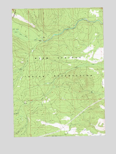 Sidwalter Buttes, OR USGS Topographic Map