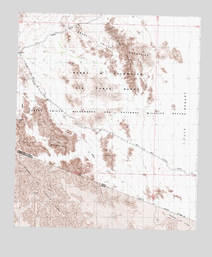 Sierra Arida, AZ USGS Topographic Map