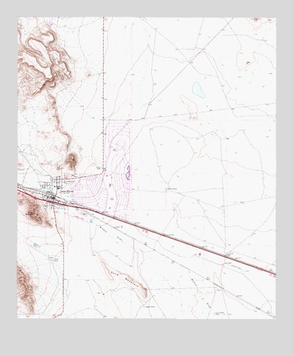 Sierra Blanca, TX USGS Topographic Map
