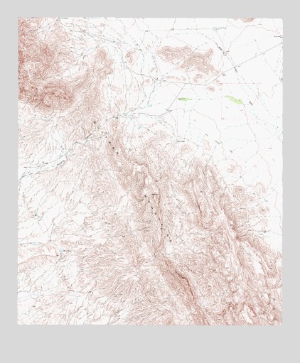 Sierra Blanca SW, TX USGS Topographic Map