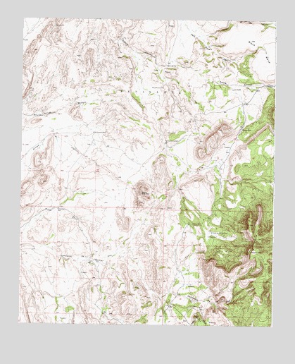 Sierra De La Cruz, NM USGS Topographic Map