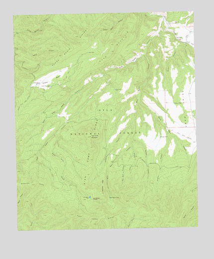 Sign Camp Mountain, NM USGS Topographic Map
