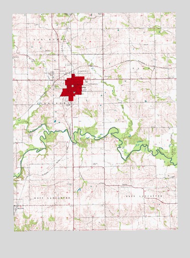 Sigourney, IA USGS Topographic Map