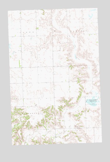Sikes Dam, ND USGS Topographic Map