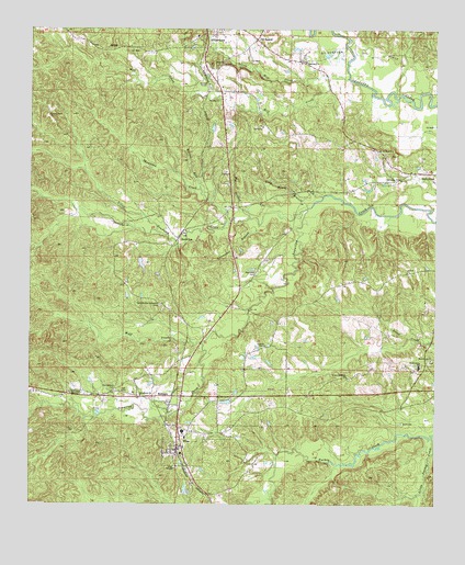 Silas, AL USGS Topographic Map