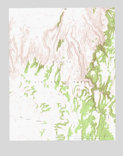 Silent Butte, NV USGS Topographic Map