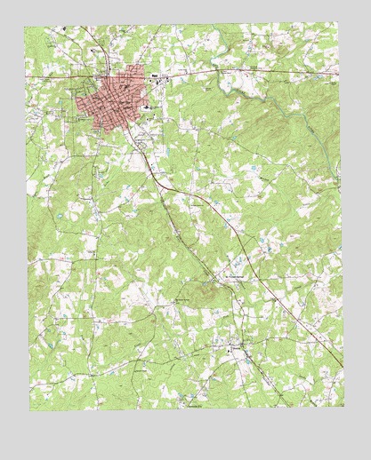 Siler City, NC USGS Topographic Map